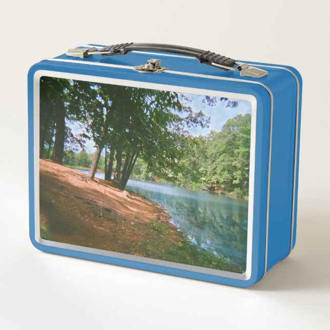 Retro Forest Landscape Lunchbox (Front)