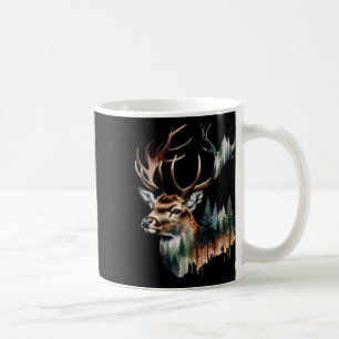 Retro Forest Trees Outdoors Nature Hiking Wildlife Coffee Mug