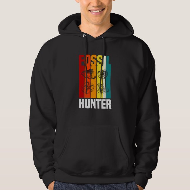 Retro Fossil Hunter Apparel Fossil Hunting Hoodie (Front)