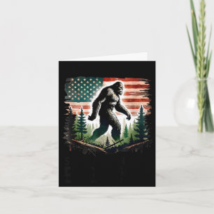 Retro found jesus looking for bigfoot men women card