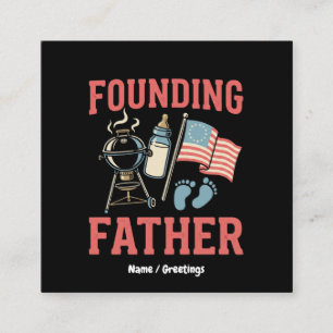 Retro Founding Father Pregnancy Announcement 4th