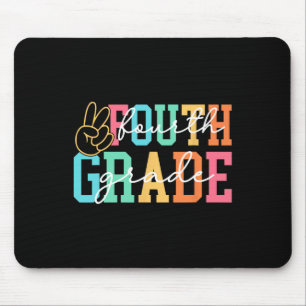 Retro Fourth Grade Preppy Back To School Teacher G Mouse Pad