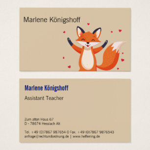 Retro Fox Assistant Teacher 