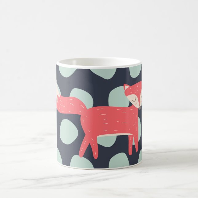 Retro Fox Coffee Mug (Center)
