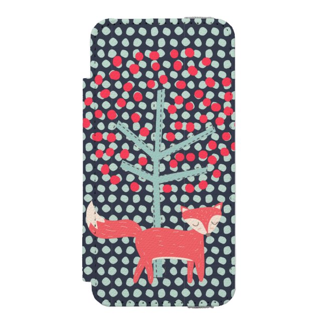 Retro Fox Incipio iPhone Wallet Case (Folio Front)