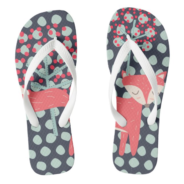 Retro Fox Thongs (Footbed)