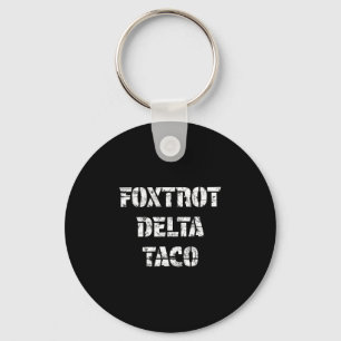Retro Foxtrot Delta Taco Key Ring