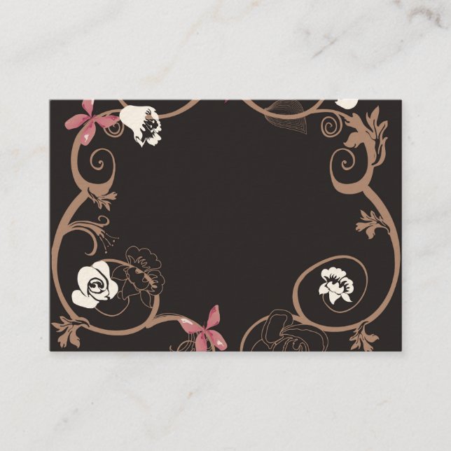 Retro frame Business Card (Front)