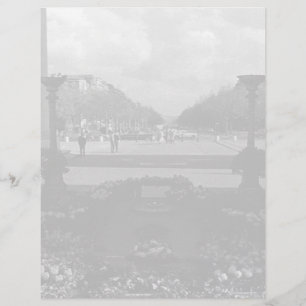 Retro France Paris Triumphal arch Unknown soldier