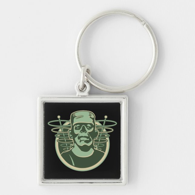 Retro Frankenstein Key Ring (Front)