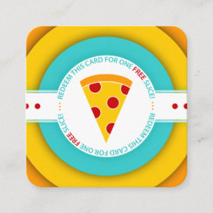 retro FREE PIZZA SLICE coupon