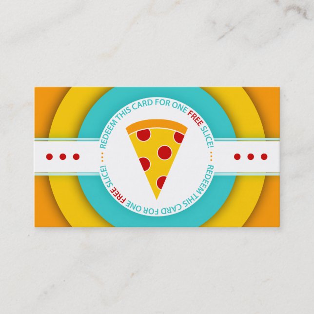 retro FREE PIZZA SLICE coupon (Front)
