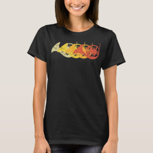 Retro French Horn Player Hornist Brass Instrument T-Shirt