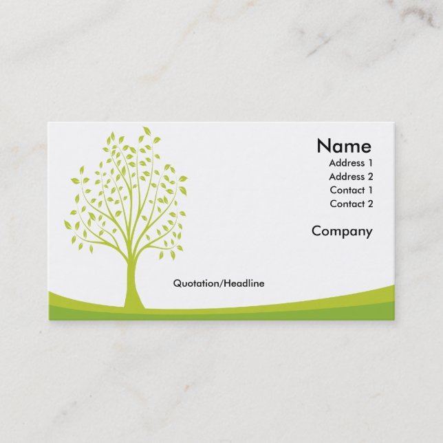 Retro Fresh Business Cards (Front)