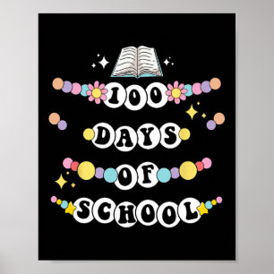 Retro Friendship Bracelet 100 Days Of School Kids  Poster