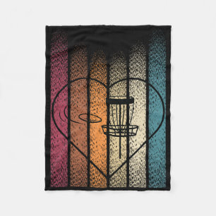 Retro Frisbee Disc Golf _4  Fleece Blanket
