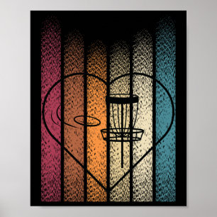 Retro Frisbee Disc Golf _4 Poster