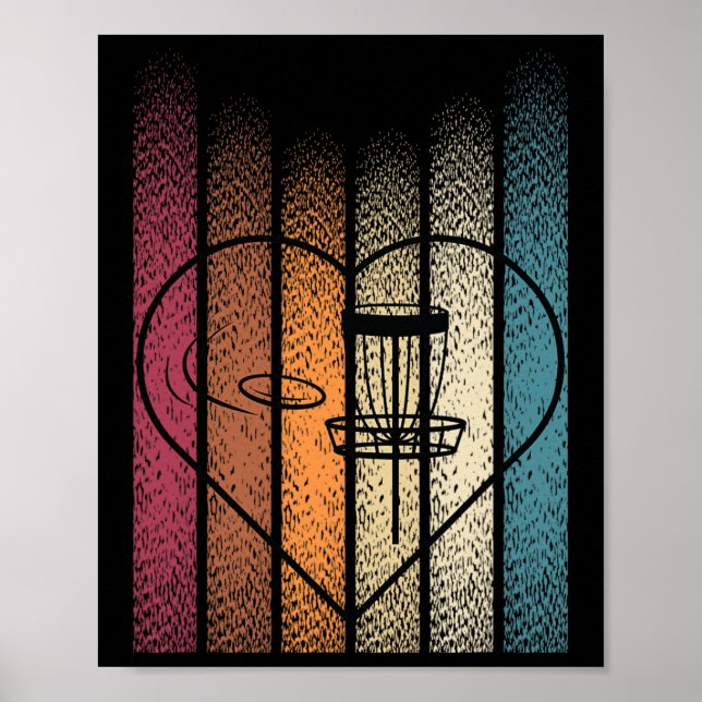 Retro Frisbee Disc Golf _4  Poster (Front)