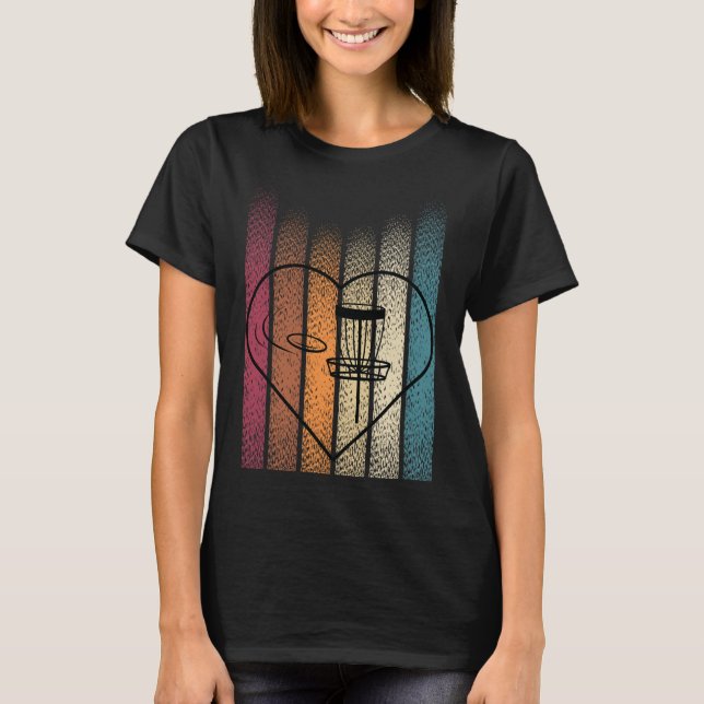 Retro Frisbee Disc Golf _4  T-Shirt (Front)