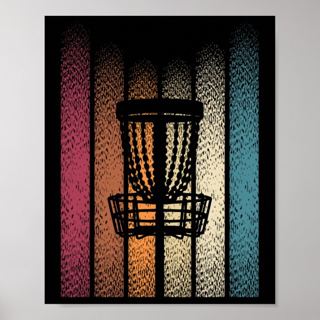 Retro Frisbee Disc Golf _5  Poster (Front)