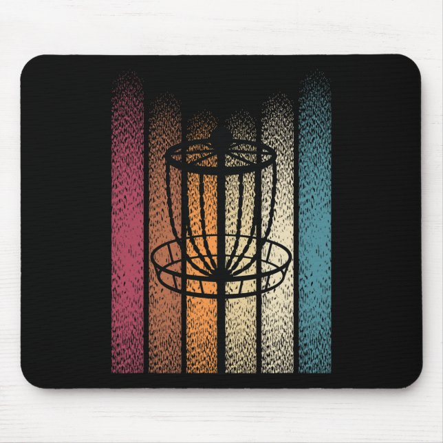 Retro Frisbee Disc Golf _6  Mouse Pad (Front)