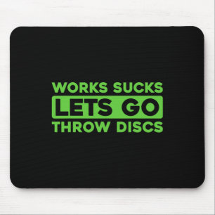 Retro Frisbee Golf - Outdoor Sport Vintage Disc Go Mouse Pad
