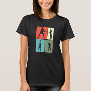 Retro Frisbee Ultimate Frisbee Player Disc Sports T-Shirt