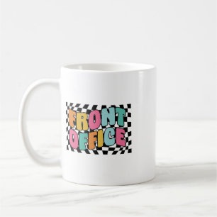 Retro Front Office Chequered Admin Team First Day Coffee Mug