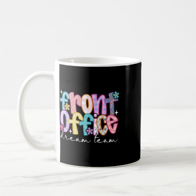 Retro Front Office Squad Happy First Day Of School Coffee Mug (Left)
