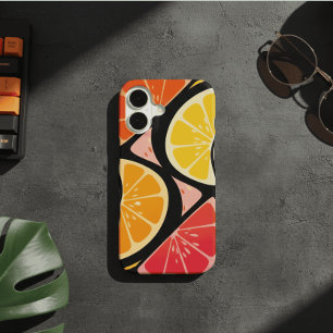 Retro Fruit Waves iPhone 16 Case