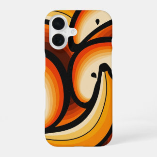 Retro Fruit Waves iPhone 16 Case