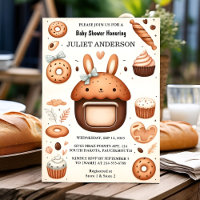 Retro Fun Boho Cake Bun In The Oven Baby Shower