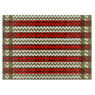Retro Fun Colourful Chevron Pattern 4 Cutting Board