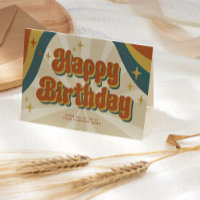 Retro Fun Corporate Business Happy Birthday