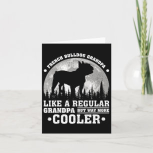 Retro Fun French Bulldog Grandpa Father's Day Card