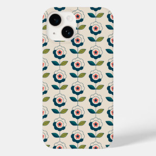 Retro Fun Garden Flower Pattern Case-Mate iPhone 14 Case
