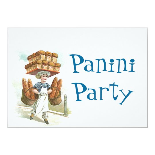 Retro Fun Panini Party Celebration Invitation