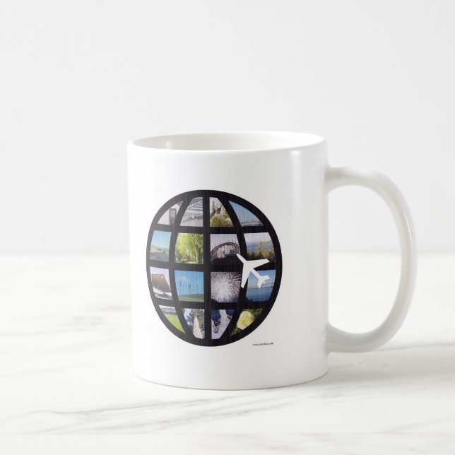 Retro Fun Photos Globe Coffee Mug (Right)