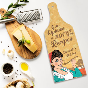 Retro Fun Recipe Kitchen  Cutting Board