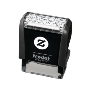 Retro Fun Return Address Self-inking Stamp