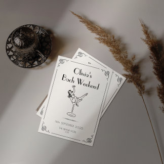 Retro Fun & Whimsy | Unique Bachelorette  Invitation