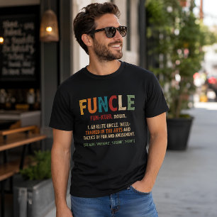Retro Funcle Definition Funny Uncle Gift T-Shirt