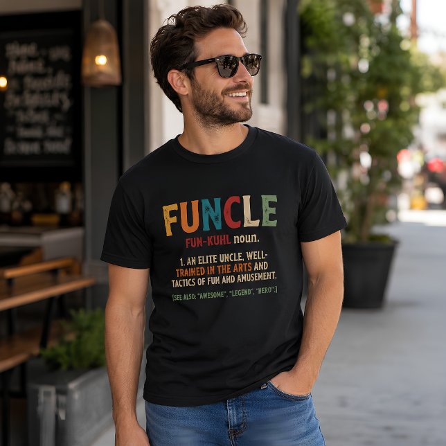 Retro Funcle Definition Funny Uncle Gift T-Shirt (Creator Uploaded)