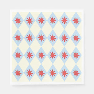 Retro Funhaus Circus Star Diamond Napkin