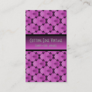 Retro Funk Circles Business Card, Lovely Lavender Card