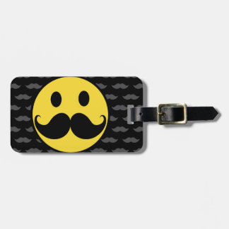 Retro Funky Moustache Moustache Luggage Tag