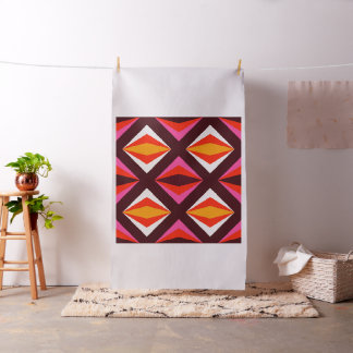 Retro Funky Tropical Diamond Boomerang  Fabric