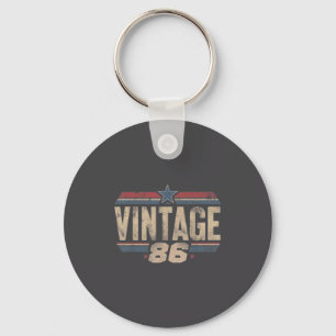 Retro Funny 1986 Vintage 40th Birthday 40 Years Ol Key Ring