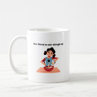 Retro Funny 50's Housewife Stir Things Up Coffee Mug