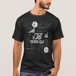 Retro Funny 6th Birthday Math Nerd Gift for Kids T-Shirt